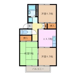 霞ケ浦駅 徒歩15分 2階の物件間取画像